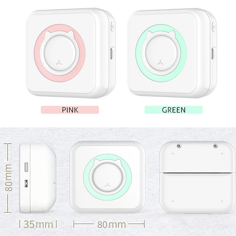 Pocket Mini Thermal Printer | Wireless Bluetooth Memo, Photo & Study Label Maker