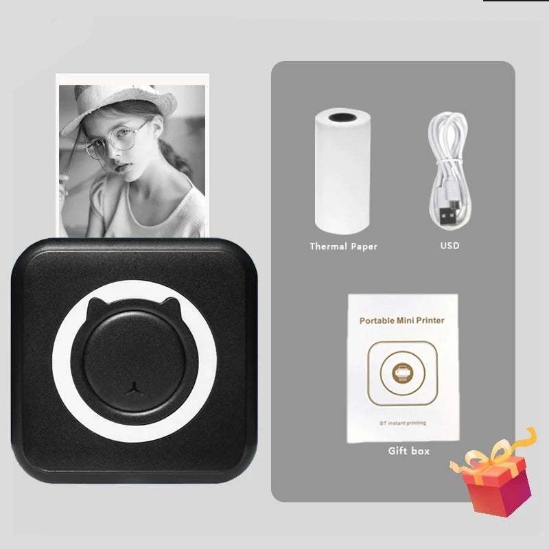 Pocket Mini Thermal Printer | Wireless Bluetooth Memo, Photo & Study Label Maker