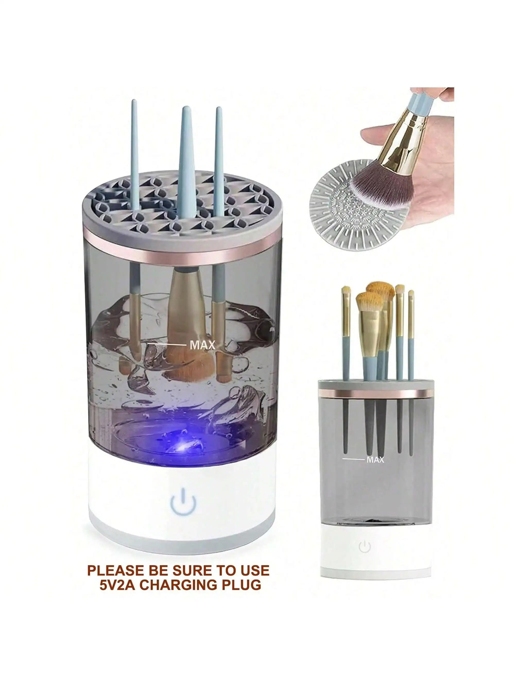 Electric Makeup Brush Cleaner Machine | Automatic Spinner & Dryer for Flawless Brushes
