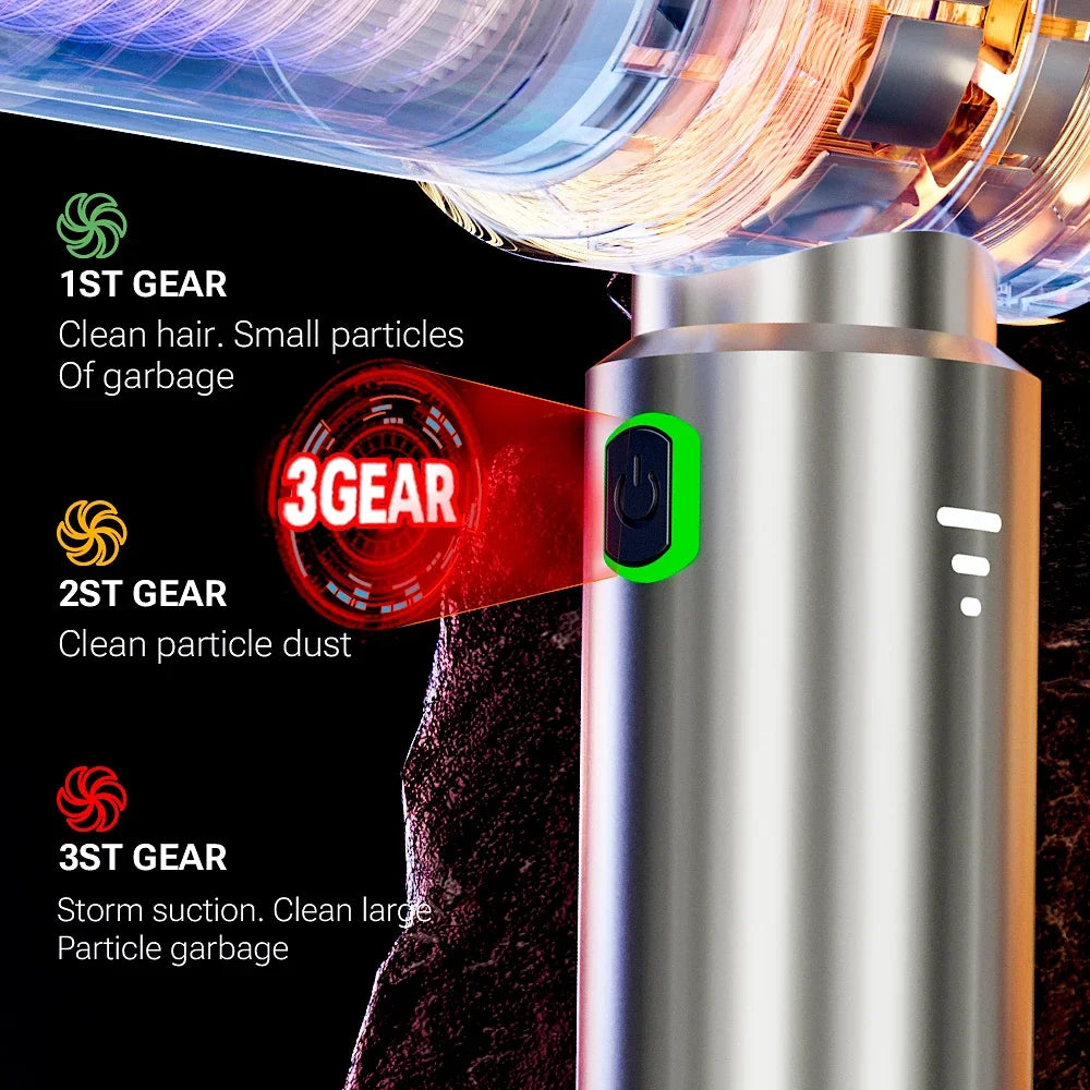 SZUK Portable Car Vacuum Cleaner | High Power Suction, Cordless Handheld & 6000mAh Battery