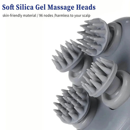 Electric Scalp Massager with Red Light Therapy | Deep Tissue Kneading & Hair Care