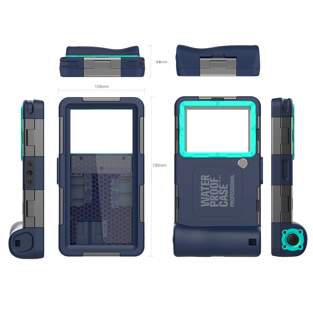 Shellbox Upgraded Waterproof Diving Phone Case | IP68 15m/50ft Underwater Photography Housing