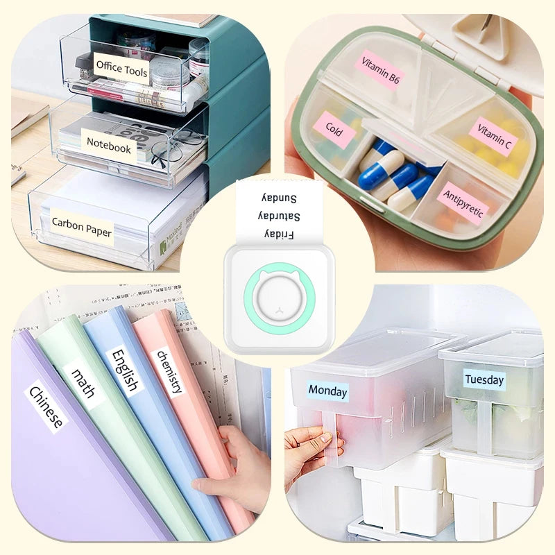 Pocket Mini Thermal Printer | Wireless Bluetooth Memo, Photo & Study Label Maker