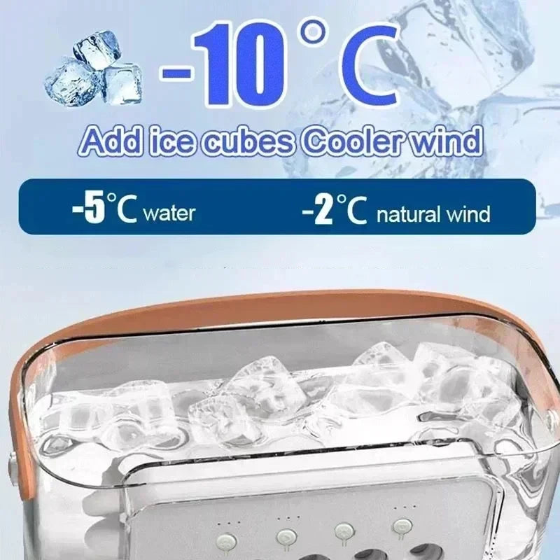 : 3-in-1 Portable Mini Air Cooler & Humidifier with LED Night Light