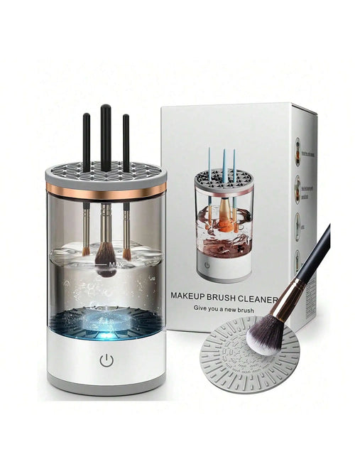 Electric Makeup Brush Cleaner Machine | Automatic Spinner & Dryer for Flawless Brushes