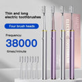 Ultra-Slim Electric Toothbrush for Women | Soft DuPont Bristles & Premium Metal Body