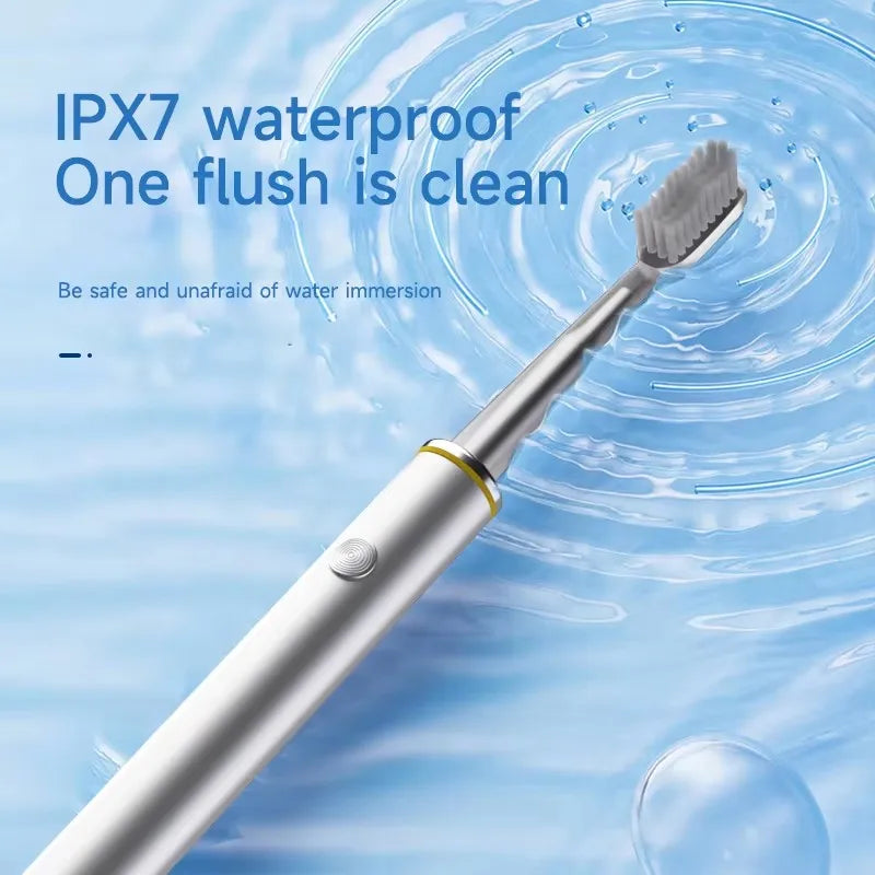 Ultra-Slim Electric Toothbrush for Women | Soft DuPont Bristles & Premium Metal Body